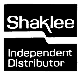 SHAKLEE INDEPENDENT DISTRIBUTOR logo