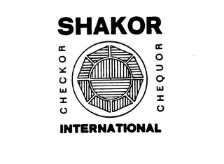 SHAKOR INTERNATIONAL CHECKOR CHEQUOR logo