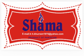 SHAMA PRODUCT OF PAKISTAN logo