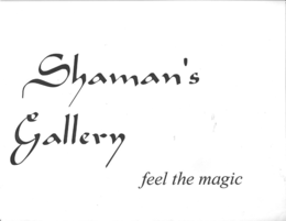 SHAMAN'S GALLERY FEEL THE MAGIC logo