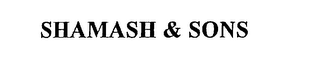 SHAMASH & SONS logo