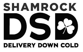 SHAMROCK DSD DELIVERY DOWN COLD logo