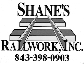 SHANE'S RAILWORK, INC. 843-398-0903 logo
