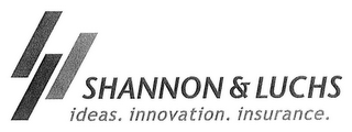 SHANNON & LUCHS IDEAS. INNOVATION. INSURANCE. logo