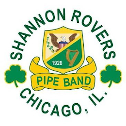 SHANNON ROVERS PIPE BAND CHICAGO, IL. 1926 logo