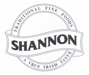 SHANNON TRADITIONAL FINE FOODS A TRUE IRISH TASTE logo