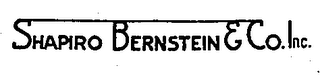 SHAPIRO, BERNSTEIN & CO., INC logo