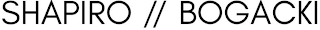 SHAPIRO // BOGACKI logo