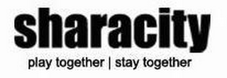 SHARACITY PLAY TOGETHER | STAY TOGETHER logo