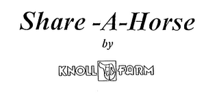 SHARE-A-HORSE BY KNOLL FARM logo