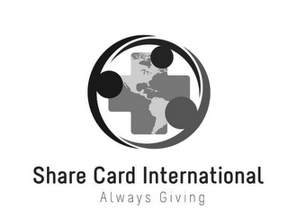 SHARE CARD INTERNATIONAL ALWAYS GIVING logo