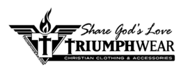 SHARE GOD'S LOVE TRIUMPH WEAR CHRISTIAN CLOTHING & ACCESSORIES TRIUMPHWEAR.COM logo