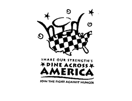 SHARE OUR STRENGTH'S DINE ACROSS AMERICA JOIN THE FIGHT AGAINST HUNGER logo