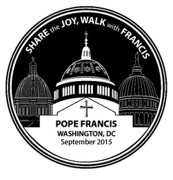SHARE THE JOY, WALK WITH FRANCIS, POPE FRANCIS, WASHINGTON DC SEPTEMBER 2015 logo