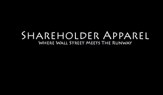 SHAREHOLDER APPAREL WHERE WALL STREET MEETS THE RUNWAY logo