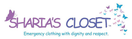 SHARIA'S CLOSET EMERGENCY CLOTHING WITH DIGNITY AND RESPECT logo