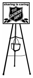 SHARING IS CARING THE SALVATION ARMY logo