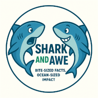SHARK AND AWE BITE-SIZED FACTS, OCEAN-SIZED IMPACT logo