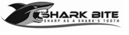SHARK BITE SHARP AS A SHARK'S TOOTH logo