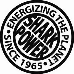 SHARK POWER ENERGIZING THE PLANET SINCE 1965 logo