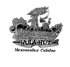 SHARKEEZ HULA HUT MEXONESIAN CUISINE logo