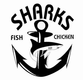 SHARKS FISH & CHICKEN logo