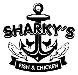 SHARKY'S FISH & CHICKEN logo