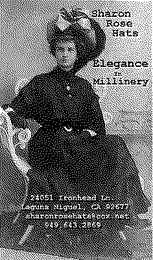 SHARON ROSE HATS ELEGANCE IN MILLINERY logo