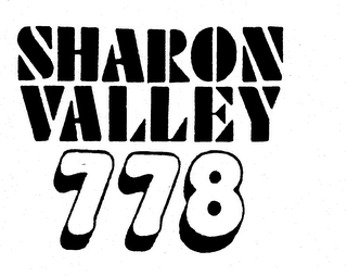 SHARON VALLEY 778 logo