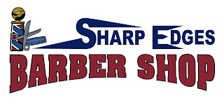 SHARP EDGES BARBER SHOP logo