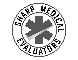 SHARP MEDICAL EVALUATORS logo