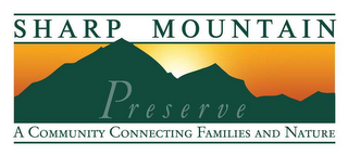 SHARP MOUNTAIN PRESERVE A COMMUNITY CONNECTING FAMILIES AND NATURE logo