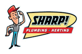 SHARP! PLUMBING HEATING logo