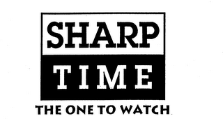 SHARP TIME THE ONE TO WATCH logo