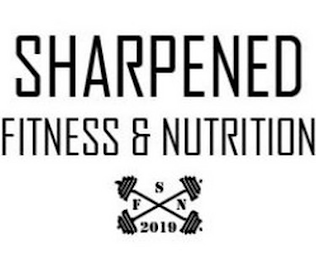 SHARPENED FITNESS & NUTRITION S F N 2019 logo