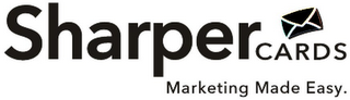 SHARPER CARDS MARKETING MADE EASY. logo