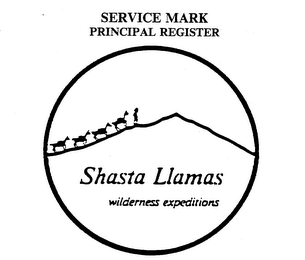 SHASTA LLAMAS WILDERNESS EXPEDITIONS logo