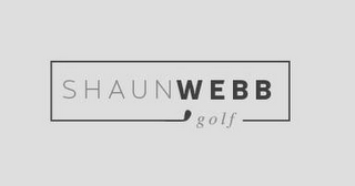 SHAUN WEBB GOLF logo
