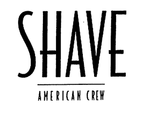 SHAVE AMERICAN CREW logo
