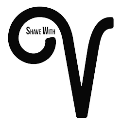 SHAVE WITH V logo