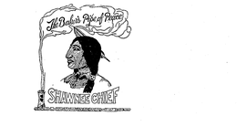 SHAWNEE CHIEF THE BAKER'S PIPE OF PEACE logo