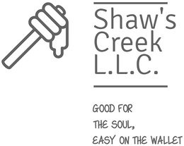 SHAW'S CREEK L.L.C GOOD FOR THE SOUL, EASY ON THE WALLET logo