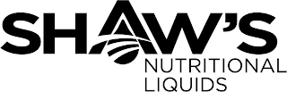 SHAW'S NUTRITIONAL LIQUIDS logo