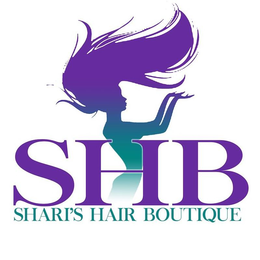 SHB SHARI'S HAIR BOUTIQUE logo