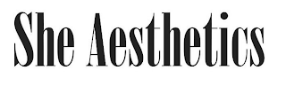 SHE AESTHETICS logo
