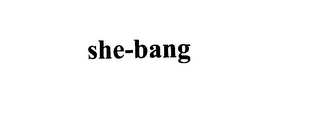 SHE-BANG logo