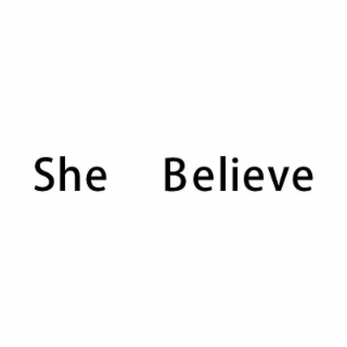 SHE BELIEVE logo