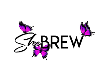 SHE BREW logo
