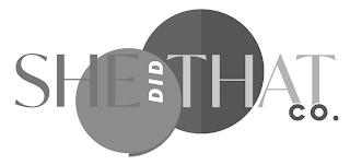 SHE DID THAT CO. logo