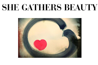 SHE GATHERS BEAUTY logo